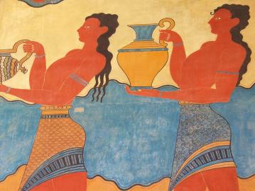 CreteTravel,Central Crete,Minos - The Nine Years King Outside Of Knossos Minoan Palace