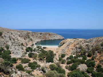CreteTravel,West Crete,Private Boat Tour to Rodopou Peninsula, Menies Beach & Theodorou Island - Half Day